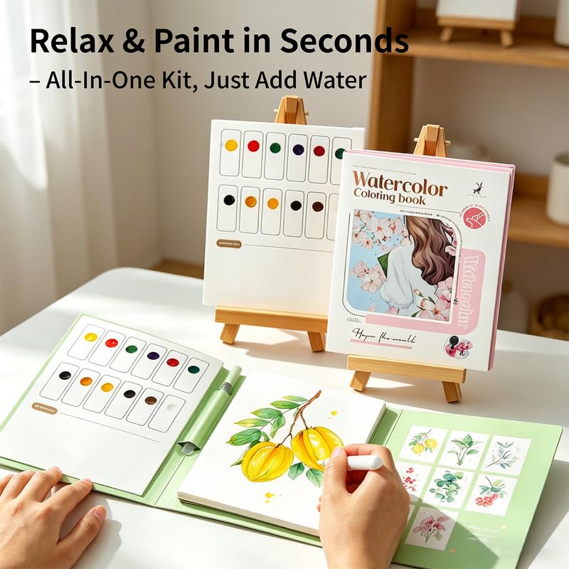 Tri-Fold Watercolor Book