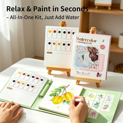 Tri-Fold Watercolor Book