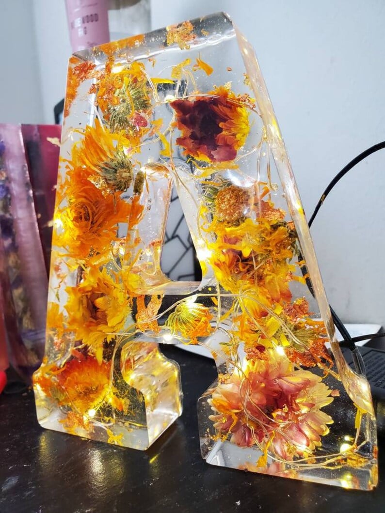 Handmade flower resin