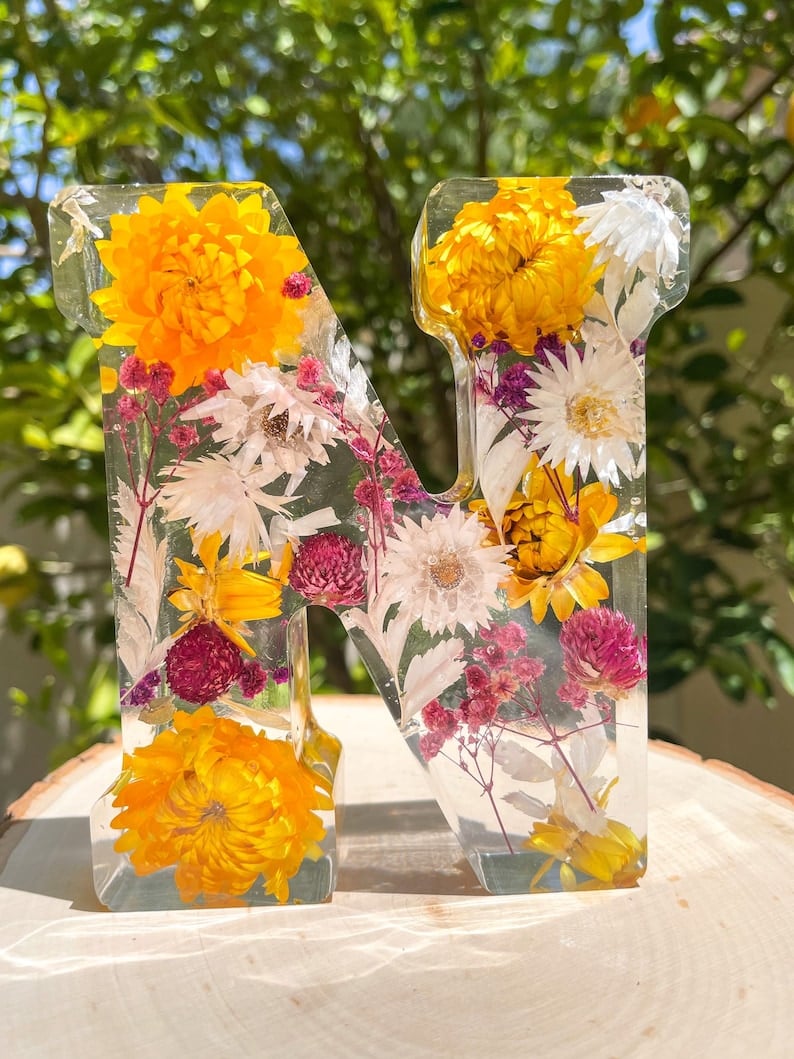 Handmade flower resin