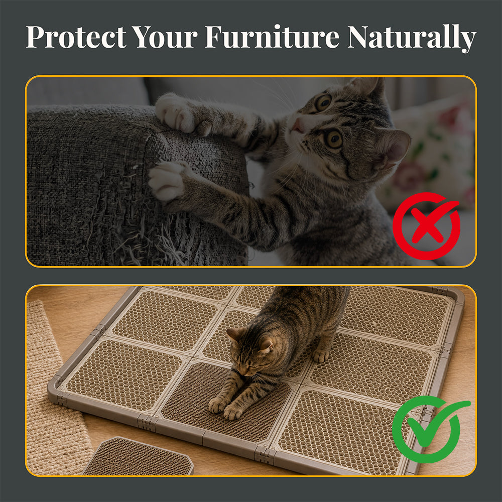 Modular Cat Litter Mat System - Easy Cleanup, More Floor Coverage
