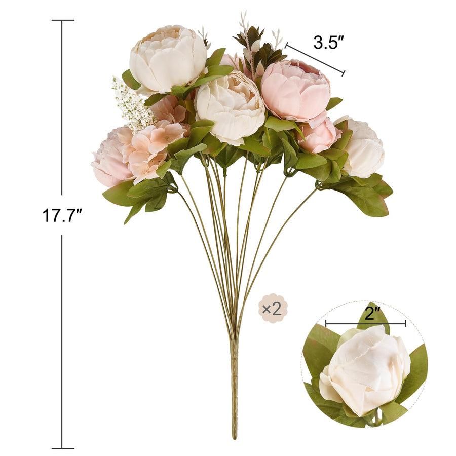 Faux Peony Stems