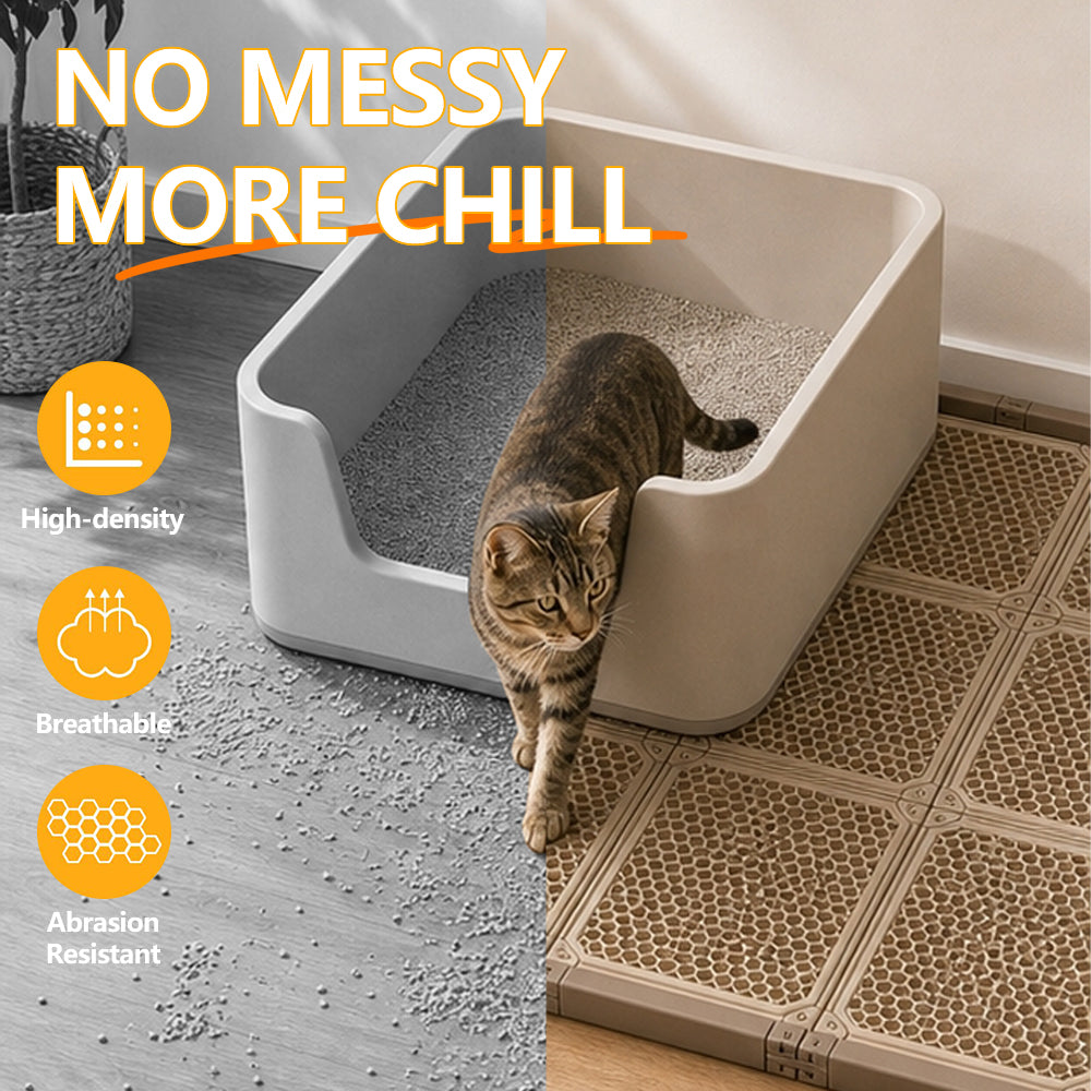 Modular Cat Litter Mat System
