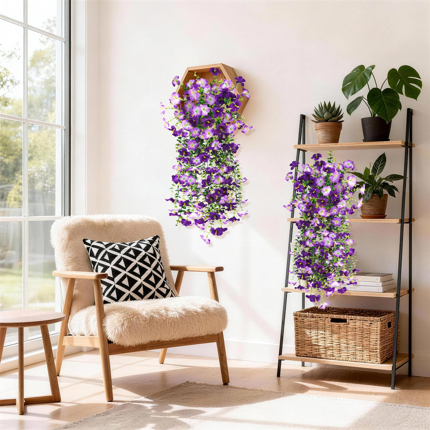 Morning Glory Hanging Vines for Porch Rails