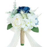 Dusty Blue & Ivory & Navy Blue