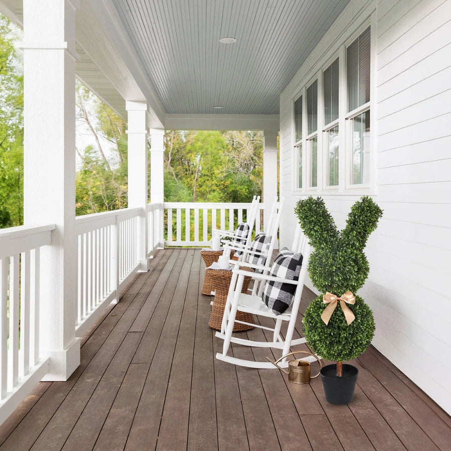 Sculpted Faux Bunny Topiary