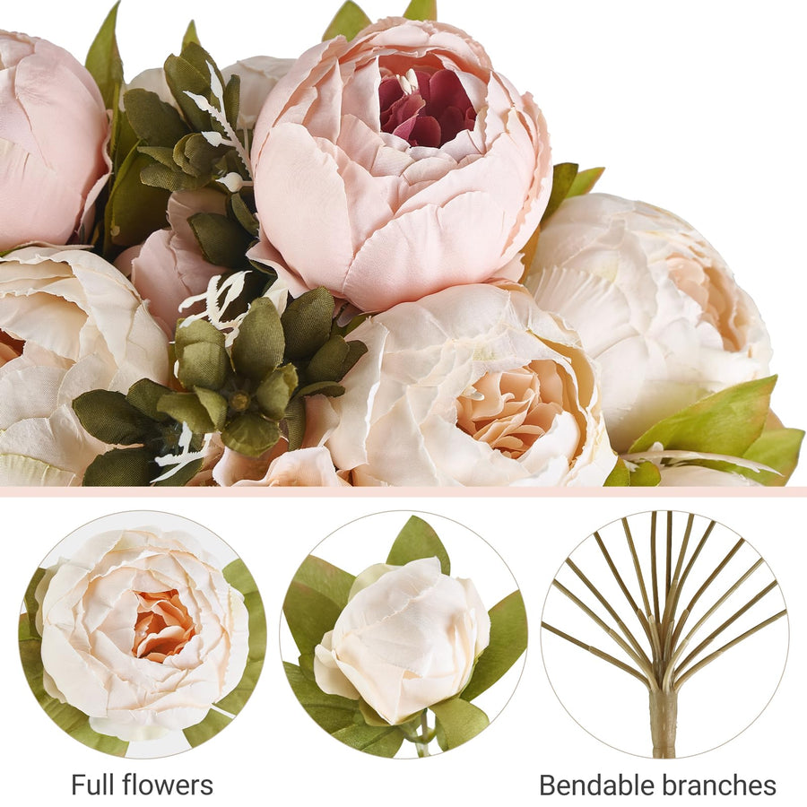 Faux Peony Stems
