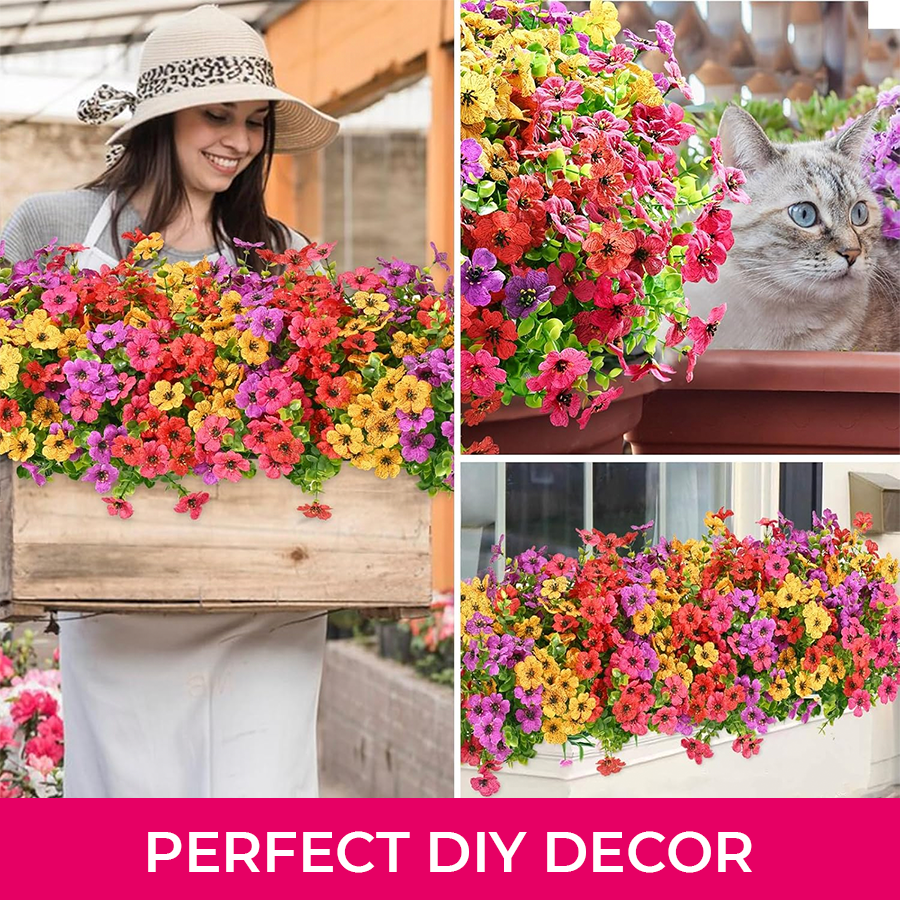 Outdoor Faux Flower Bundles