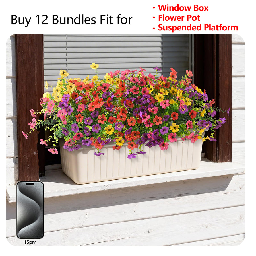 Outdoor Faux Flower Bundles
