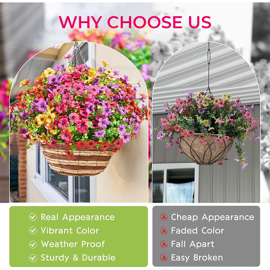 Outdoor Faux Flower Bundles