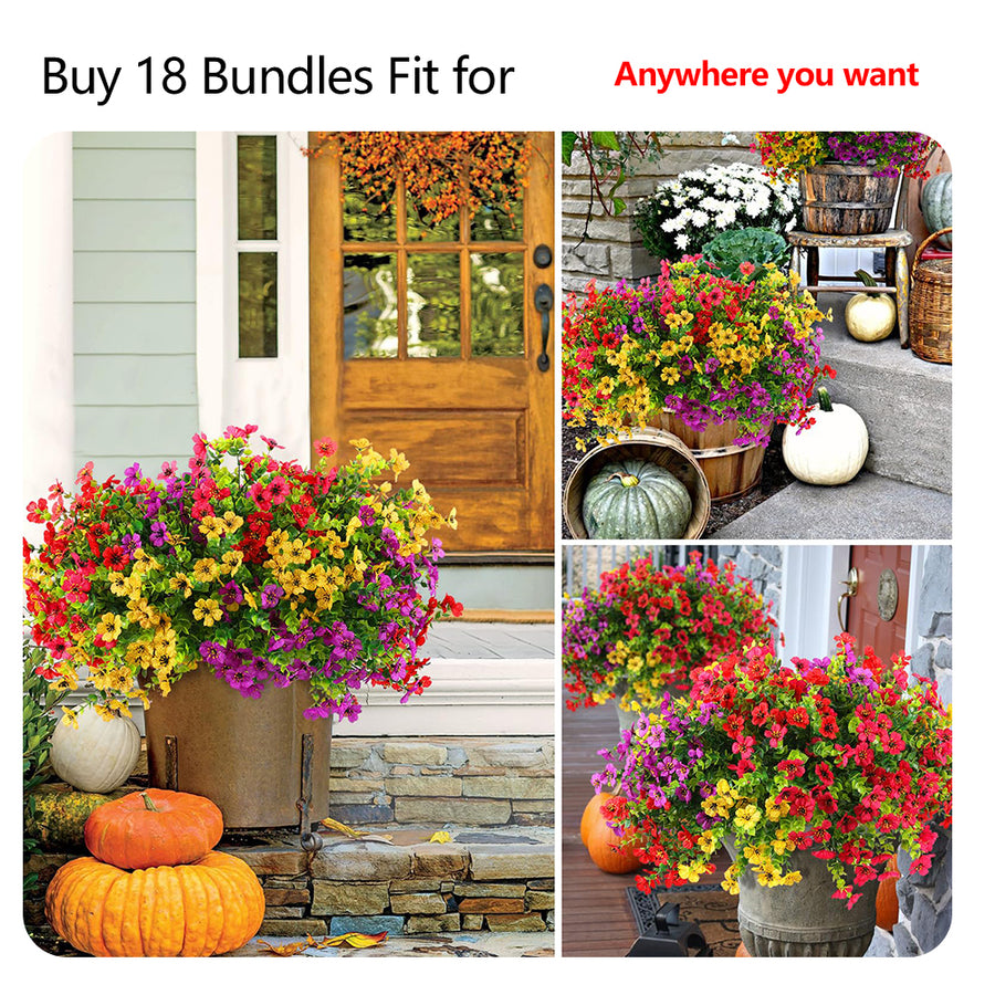 Outdoor Faux Flower Bundles