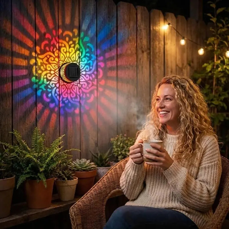 Solar Mandala Projection Lights