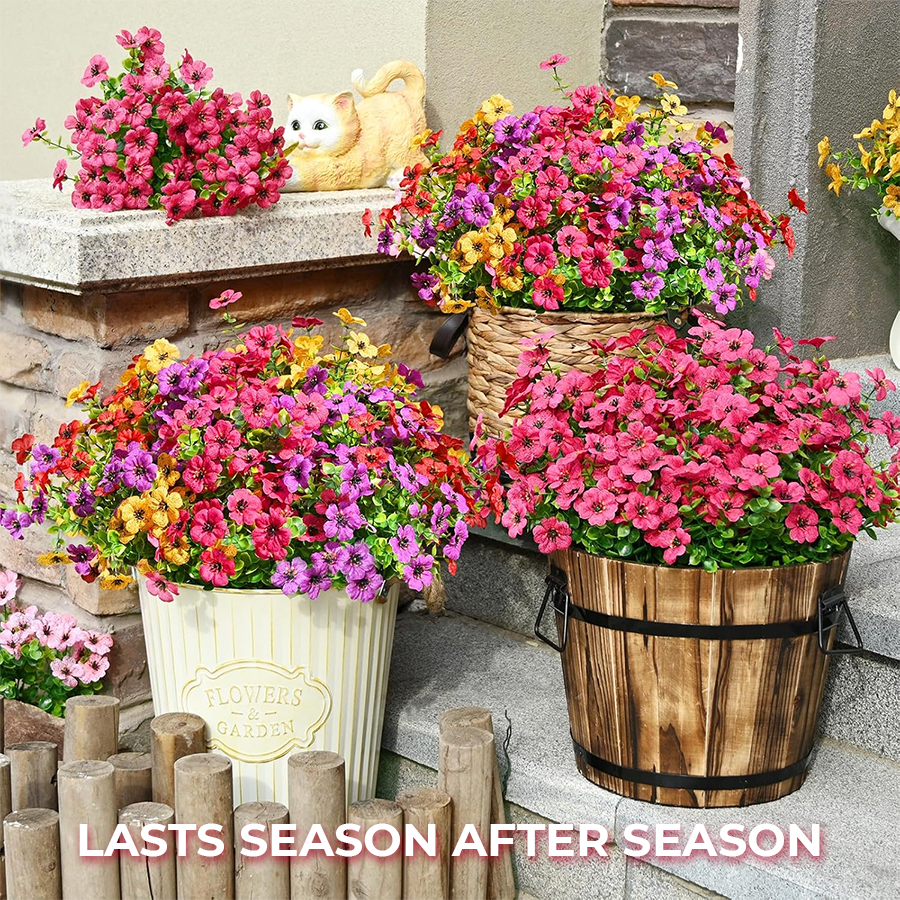 Outdoor Faux Flower Bundles
