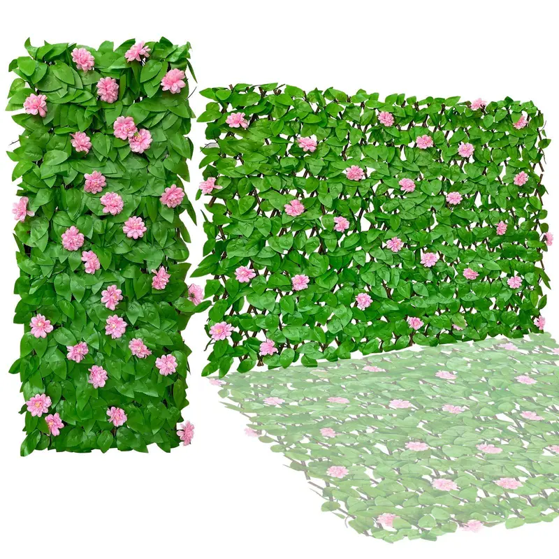 Expandable Faux Greenery Fence