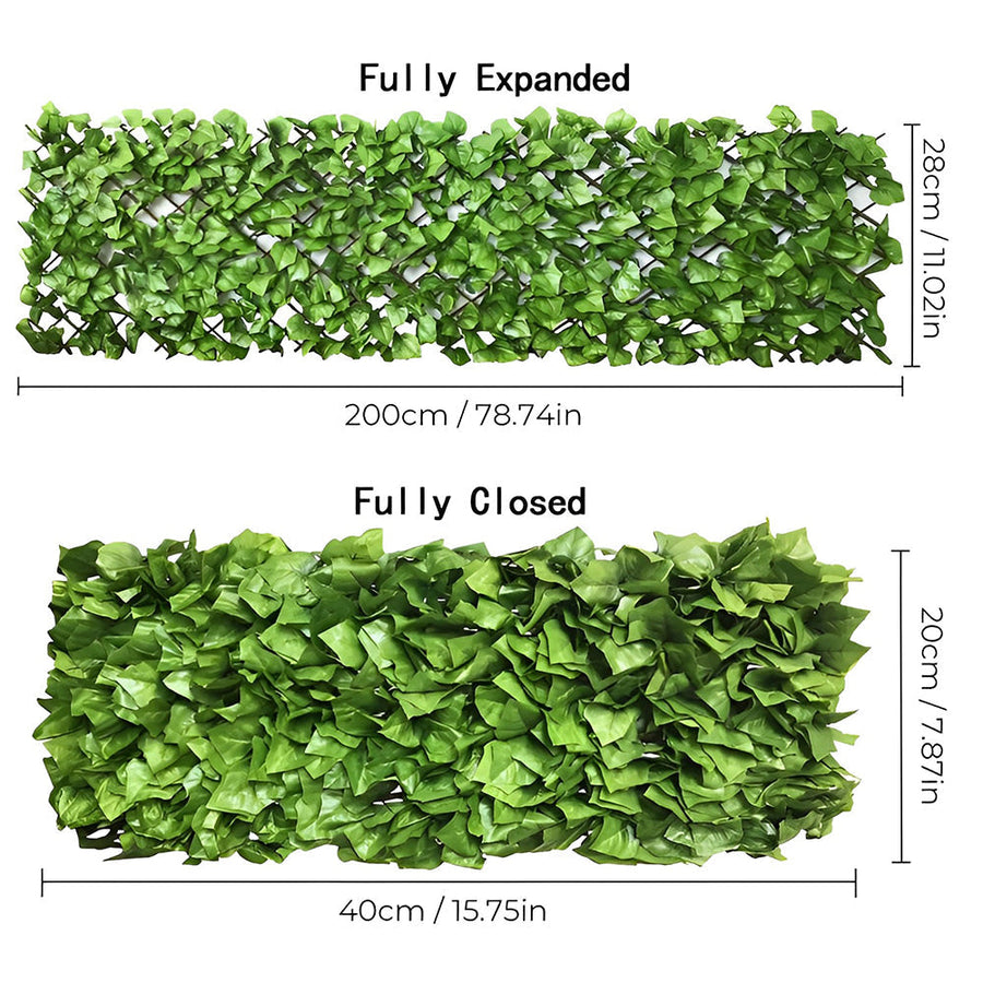 Expandable Faux Greenery Fence