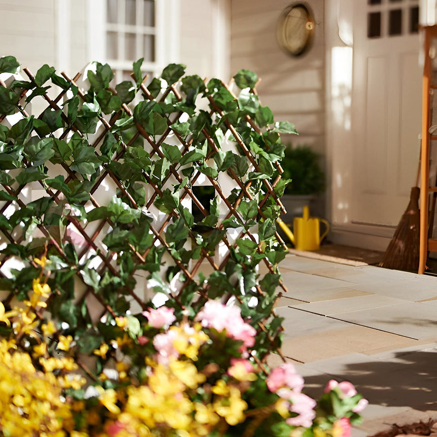Expandable Faux Greenery Fence