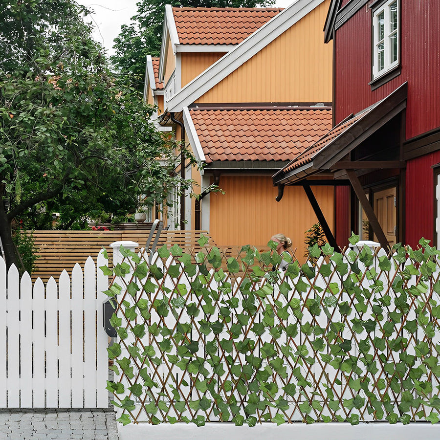 Expandable Faux Greenery Fence