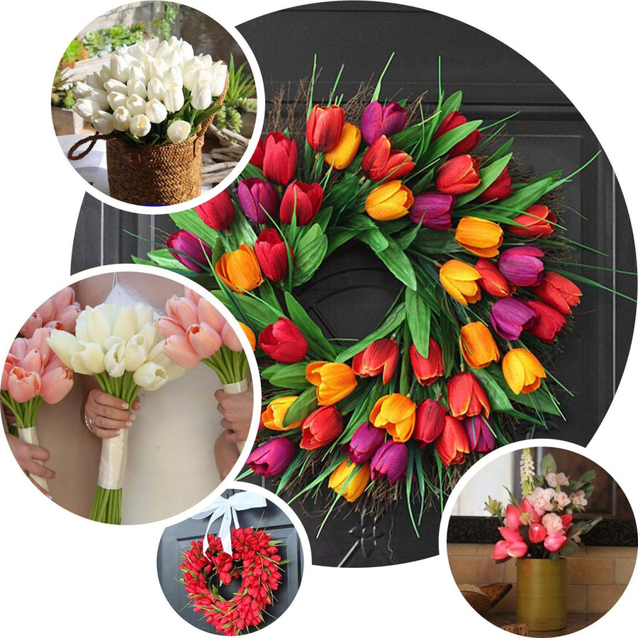 Real-Touch Tulip Bouquets