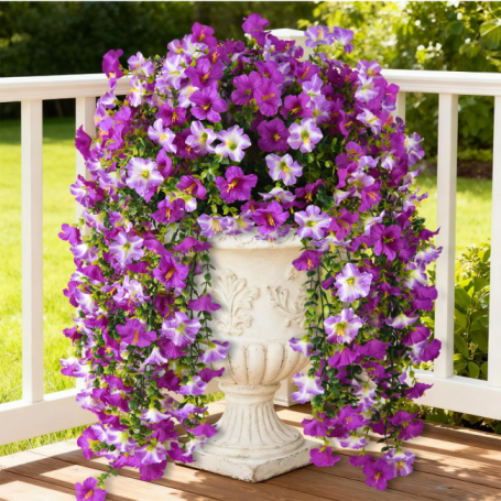 Realistic Morning Glory Garland