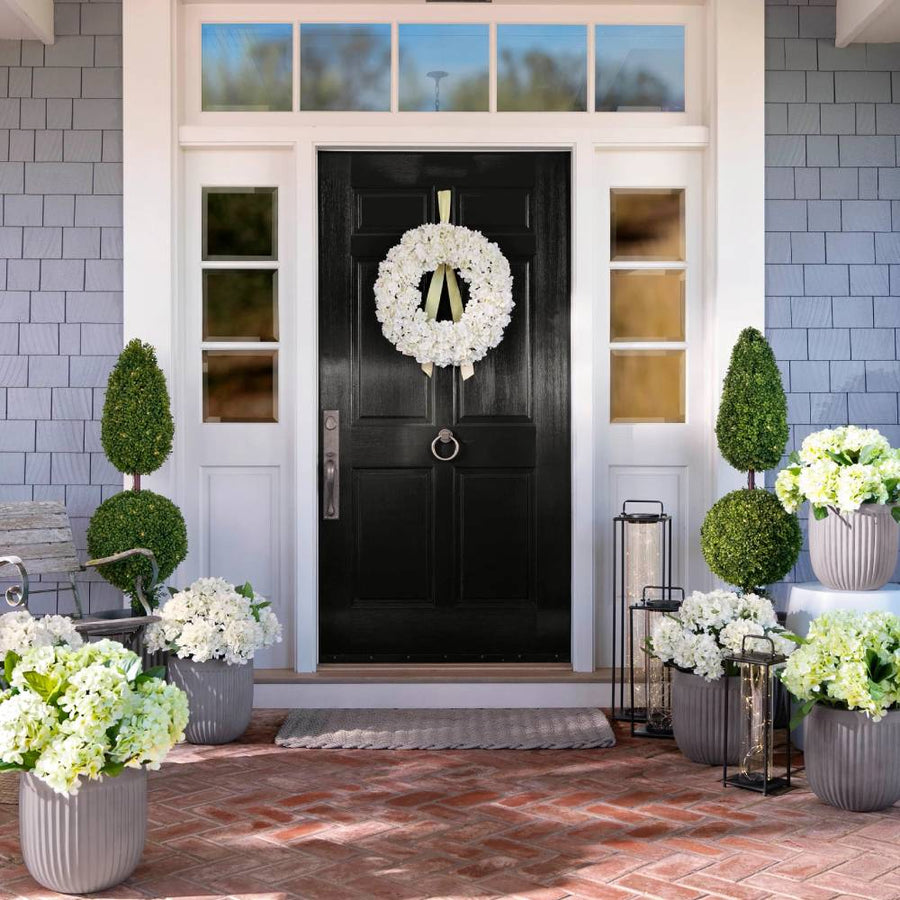Realistic Outdoor Hydrangea Flowers