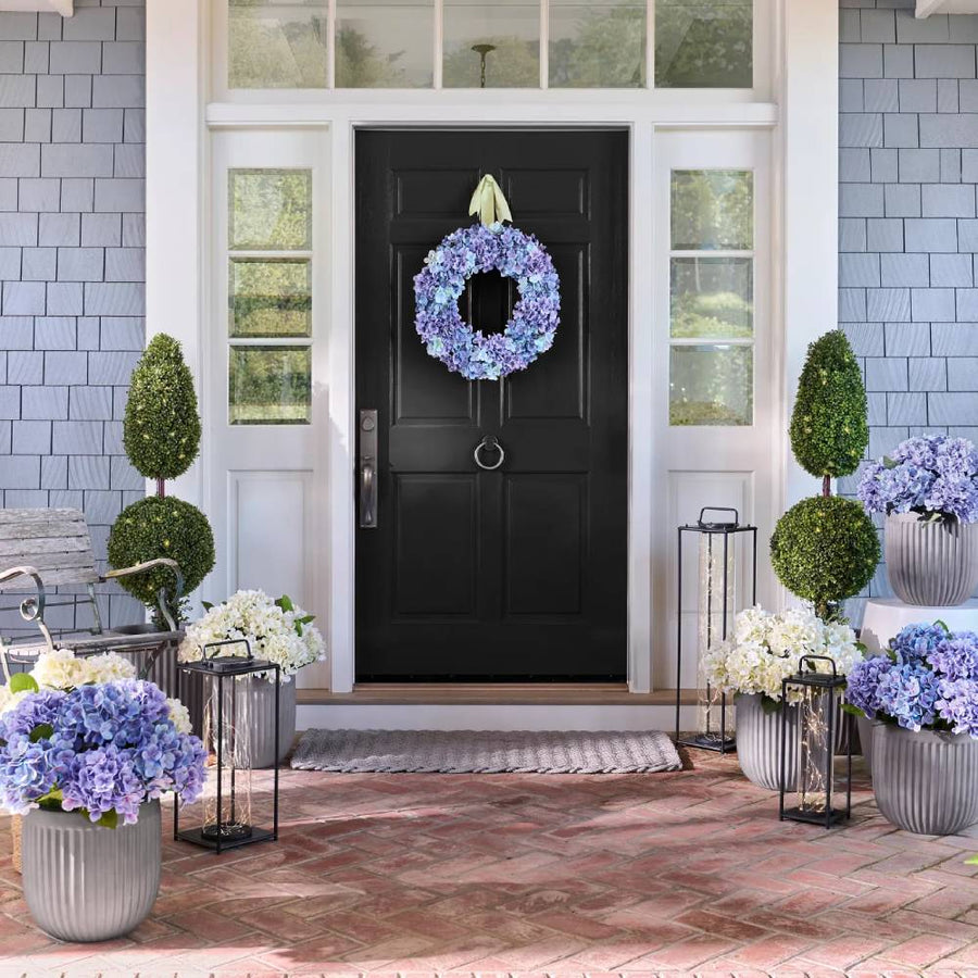 Realistic Outdoor Hydrangea Flowers
