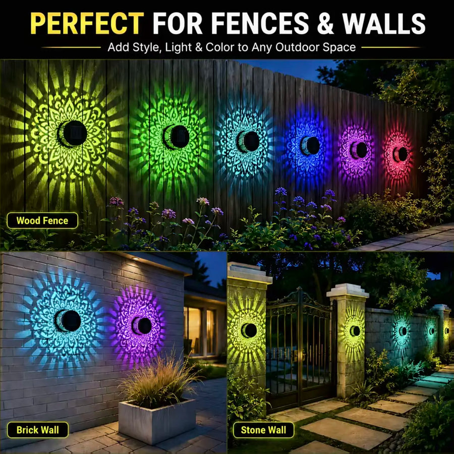 Solar Mandala Projection Lights