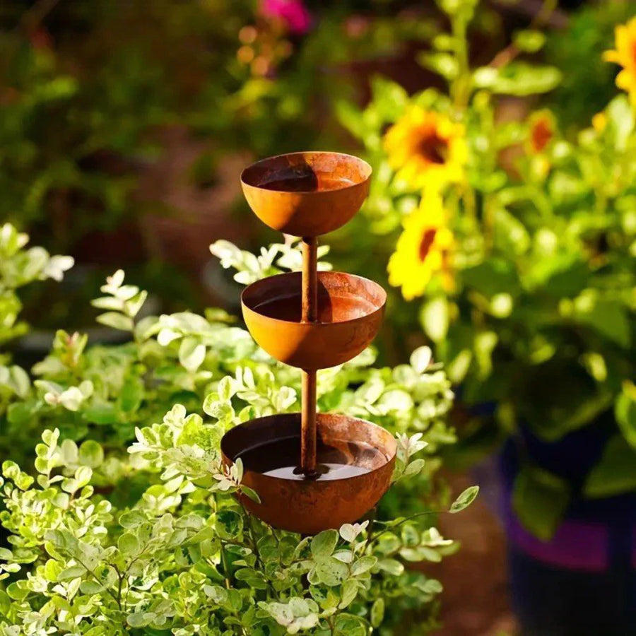 Three-Tier Bird Feeder & Waterer Stake
