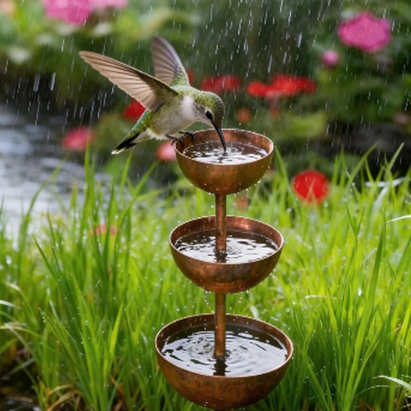 Three-Tier Bird Feeder & Waterer Stake