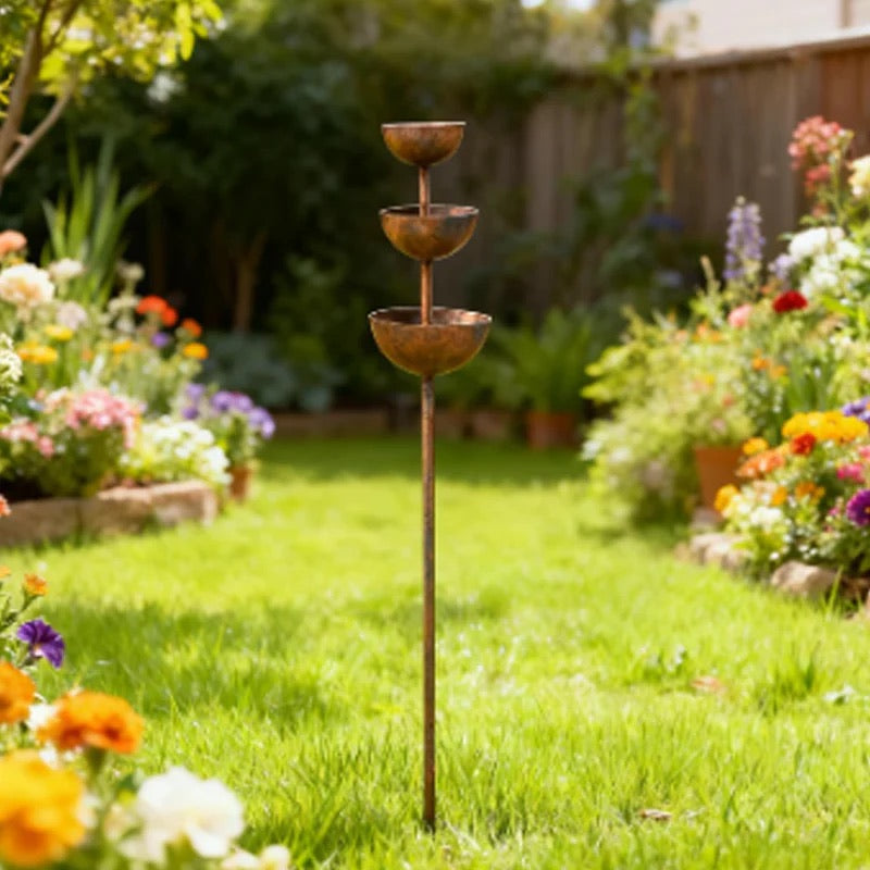 Three-Tier Bird Feeder & Waterer Stake