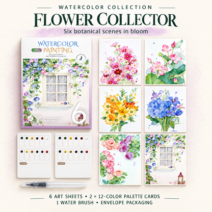 Large-Format Scenic Watercolor Pages