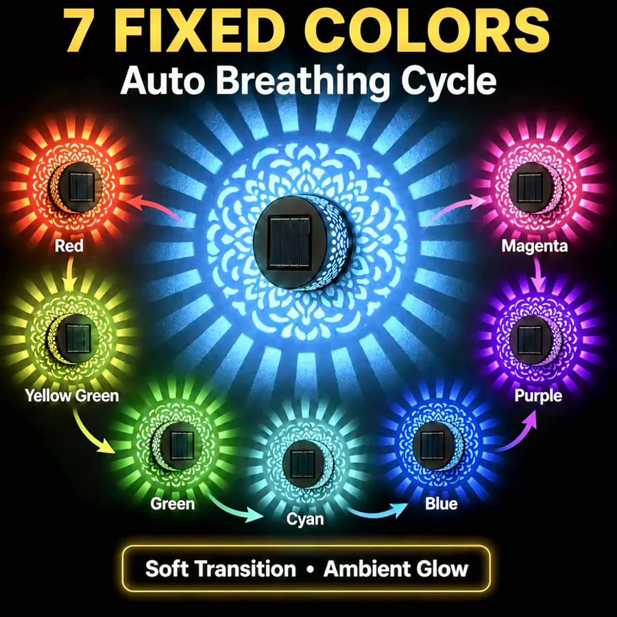 Solar Mandala Projection Lights