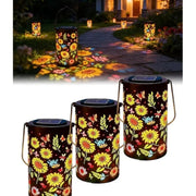 Colorful Sunflower Solar Garden Lantern real use scene 3