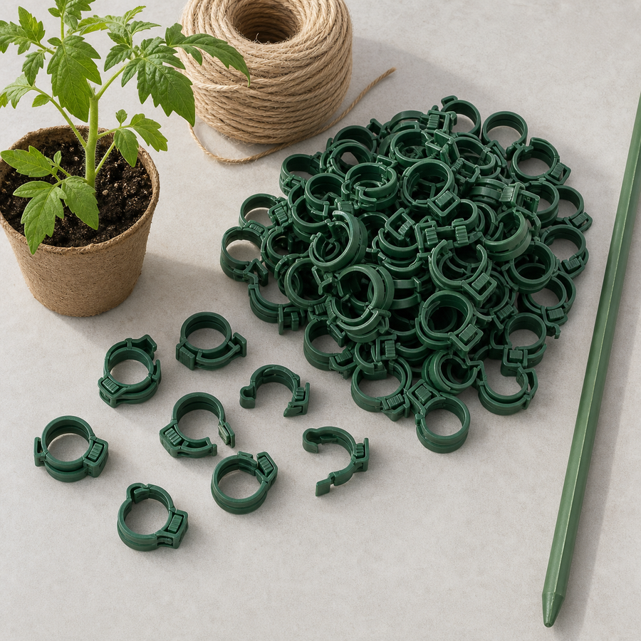 Garden Plant Support Clips - 300 Pcs