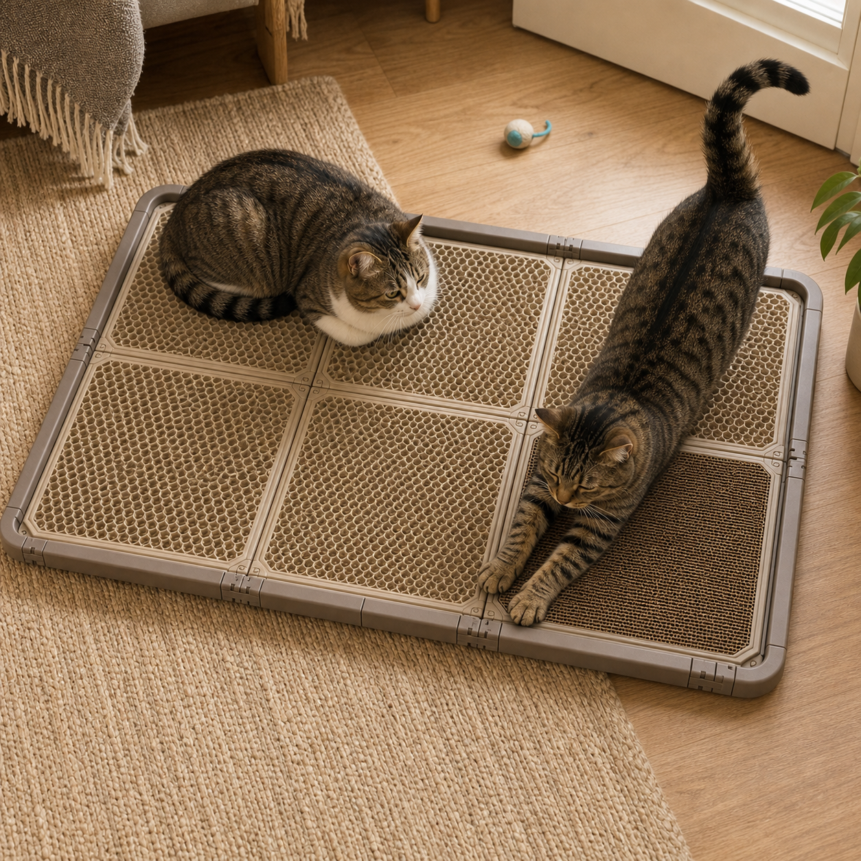 Modular Cat Litter Mat System - Easy Cleanup, More Floor Coverage