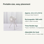 Rechargeable Bendy Tripod Fan image 10