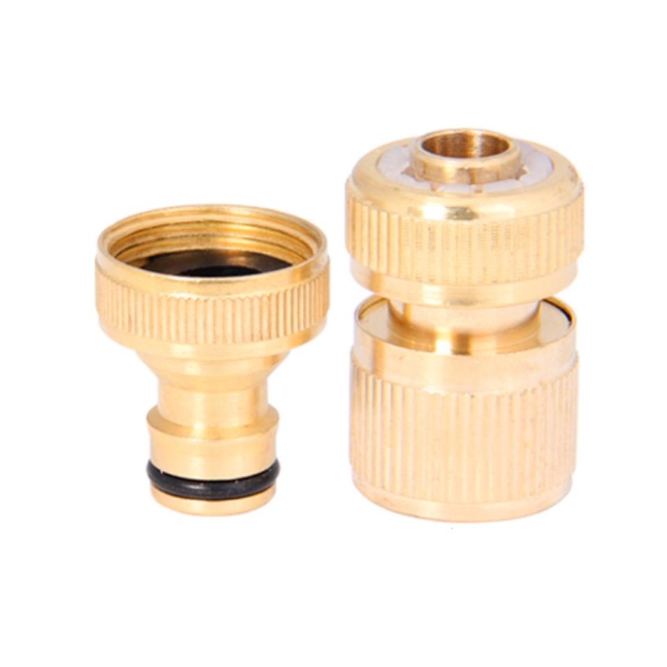 Brass Garden Hose Quick Connect Set