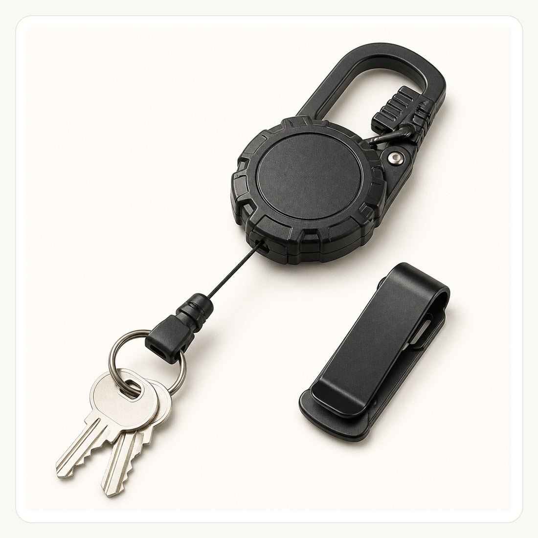 Retractable Carabiner Keychain Clip
