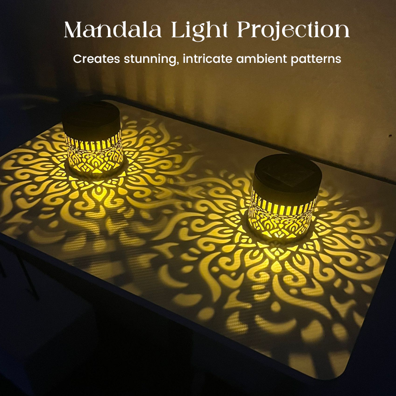 Solar Mandala Projection Lights