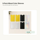 8-Pack Mixed Color Sleeves