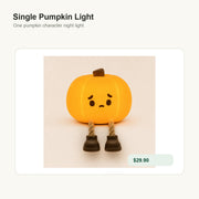 Pumpkin Character Night Light Single Pumpkin Light