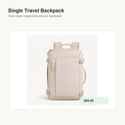 Organized Carry-On Travel Backpack Single Travel Backpack
