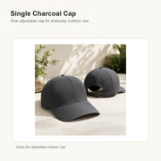 Quick-Dry Adjustable Outdoor Cap Single Charcoal Cap