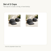 Quick-Dry Adjustable Outdoor Cap Set of 2 Caps