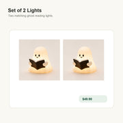 Ghost Reading Night Light Set of 2 Lights