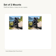 Quick-Release Bike Phone Mount Set of 2 Mounts