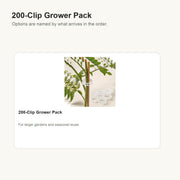Reusable Plant Support Clips 200-Clip Grower Pack