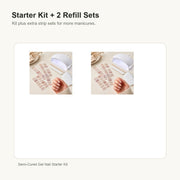 Semi-Cured Gel Nail Starter Kit Starter Kit + 2 Refill Sets