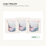 No-Pump Compression Storage Bags Large 3-Bag Set